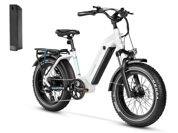 Combo Sale - Magicycle Ocelot Pro Long Range Step-Thru Fat Tire Electric Bike With Second 52V 20Ah Battery