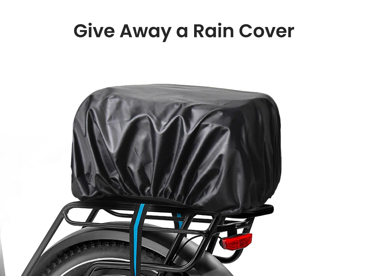 Bike Rack Bag with Rain Cover 12L